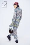 YANYAN KNITS stand collar pullover YYK-YYW23-0021-HUI gray